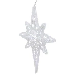 Northlight 24 In. Pure White LED Twinkle Bethlehem Star Hanging Christmas Decoration -Northlight Shop northlight christmas window decorations 35256323 44 1000