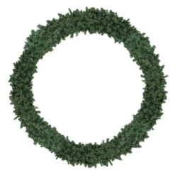 Northlight 8 Ft. Pre-Lit High Sierra Pine Commercial Artificial Christmas Wreath - Clear Lights