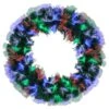 Northlight 24 In. Multi-function Coloring Changing Fiber Optic Pine Artificial Christmas Wreath -Northlight Shop northlight christmas wreaths 34316505 64 1000
