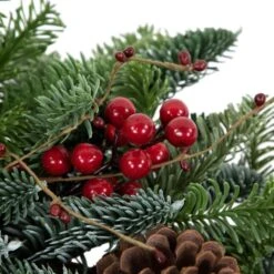 Northlight 30 '' Red Unlit Berries And Pine Cones Artificial Christmas Wreath -Northlight Shop northlight christmas wreaths 35688239 44 1000
