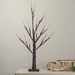 Northlight 24 In. Lighted Brown Birch Twig Artificial Christmas Tree - Warm White LED Lights -Northlight Shop northlight christmas yard decorations 34289208 31 1000
