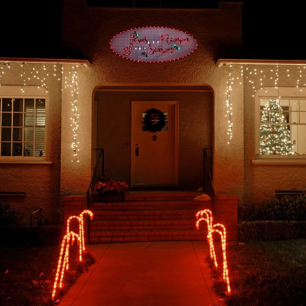 Northlight 18 In. LED Lighted Holographic Merry Christmas Sign Outdoor Decoration 8 Northlight 18 In. LED Lighted Holographic Merry Christmas Sign Outdoor Decoration - Image 8