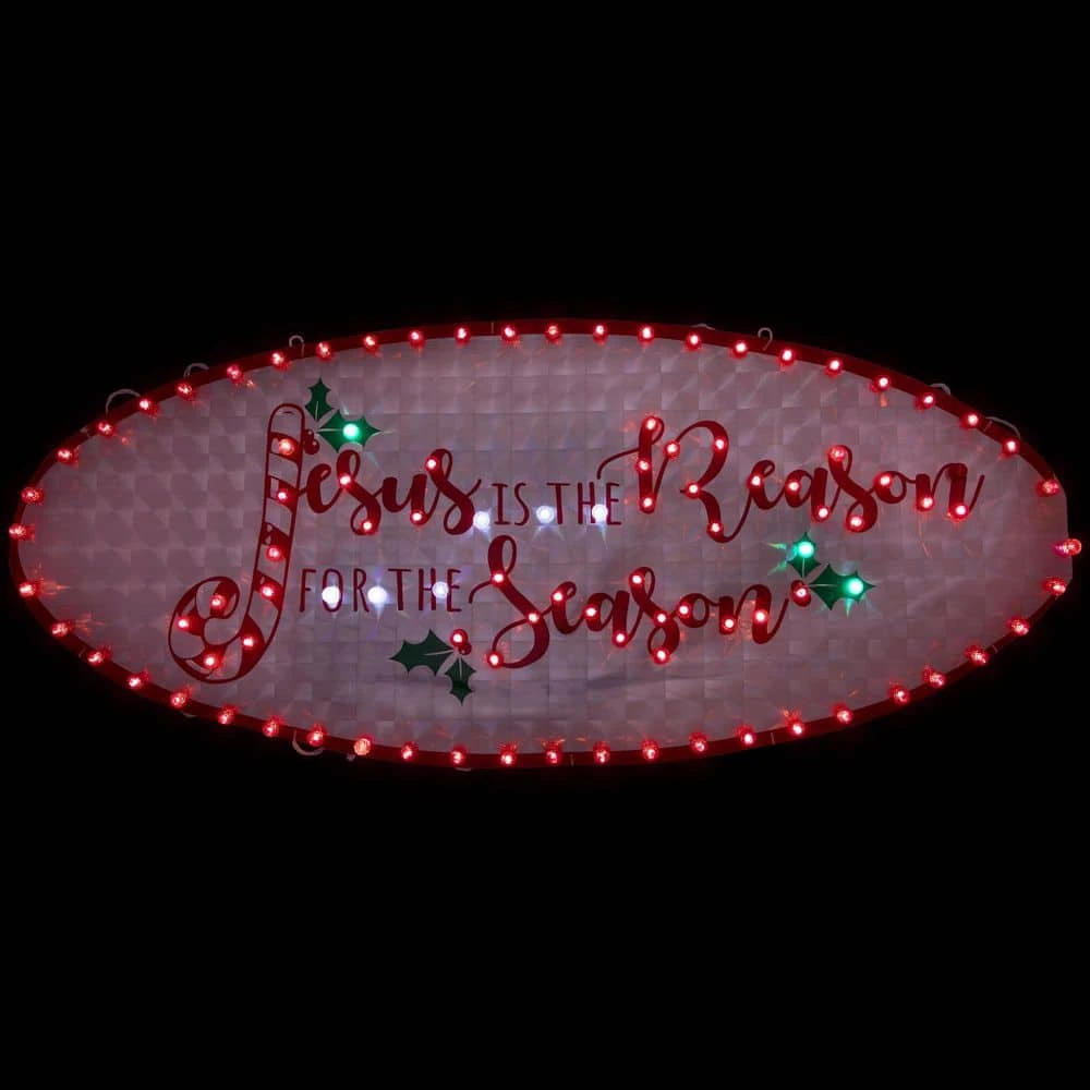Northlight 18 In. LED Lighted Holographic Merry Christmas Sign Outdoor Decoration 7 Northlight 18 In. LED Lighted Holographic Merry Christmas Sign Outdoor Decoration - Image 7