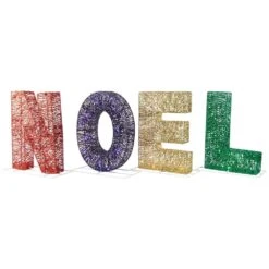 Northlight LED Lighted In. Noel In. Outdoor Christmas Decoration-14 In. Multicolor -Northlight Shop northlight christmas yard decorations 35252092 1f 1000