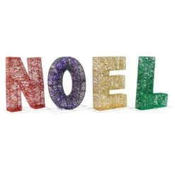 Northlight LED Lighted In. Noel In. Outdoor Christmas Decoration-14 In. Multicolor -Northlight Shop northlight christmas yard decorations 35252092 44 1000