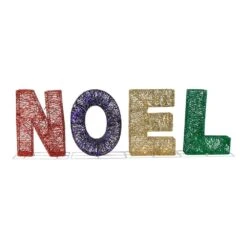 Northlight LED Lighted In. Noel In. Outdoor Christmas Decoration-14 In. Multicolor