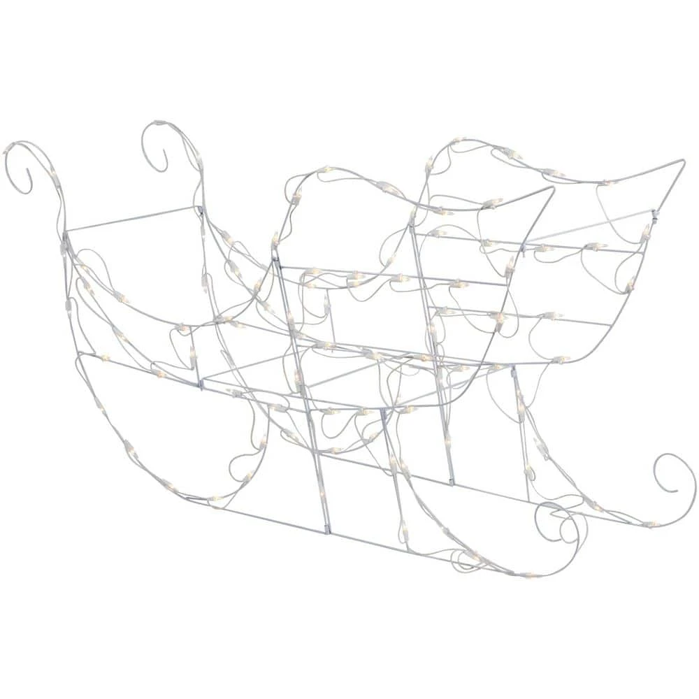 Northlight 48in. Lighted Sleigh Outdoor Christmas Decoration 4 Northlight 48in. Lighted Sleigh Outdoor Christmas Decoration - Image 4