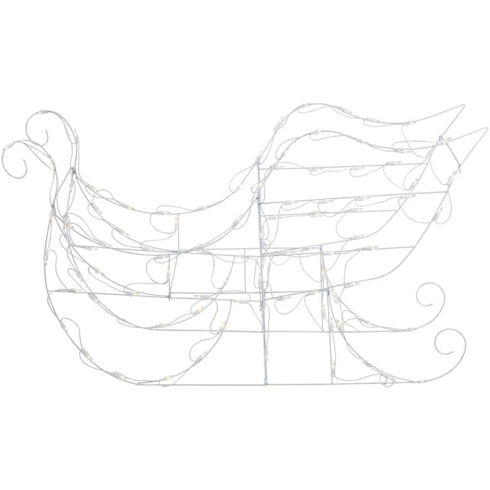 Northlight 48in. Lighted Sleigh Outdoor Christmas Decoration 5 Northlight 48in. Lighted Sleigh Outdoor Christmas Decoration - Image 5