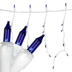 Northlight 7 Ft. 100-Light Blue Mini Icicle Lights