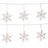 Northlight 100 Clear Twinkling Snowflake Icicle Christmas Lights-8.6 Ft White Wire -Northlight Shop northlight icicle lights 32912641 64 1000