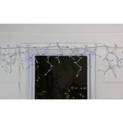 Northlight 50-Light Blue Mini Window Curtain Icicle Christmas Lights With White Wire 5 Northlight 50-Light Blue Mini Window Curtain Icicle Christmas Lights With White Wire -Northlight Shop northlight icicle lights 32915485 31 1000