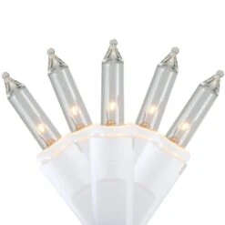 Northlight 300 Count Clear Mini Icicle Christmas Lights 18ft White Wire -Northlight Shop northlight icicle lights 34294789 1f 1000