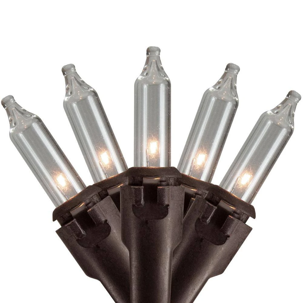 Northlight 3.5 Ft. Brown Wire 100-Count Clear Mini Icicle Christmas Light 3 Northlight 3.5 Ft. Brown Wire 100-Count Clear Mini Icicle Christmas Light - Image 3