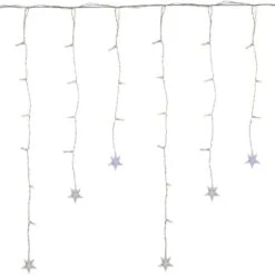 Northlight LED Stars Icicle Christmas Lights-Multi-Color-29.5 Ft. Clear Wire-400ct -Northlight Shop northlight icicle lights 35680749 c3 1000