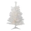 Northlight 2 Ft. Pre-Lit LED Snow White Artificial Christmas Tree-Candlelight Lights -Northlight Shop northlight pre lit christmas trees 32913238 64 1000