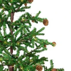 Northlight 4'-Clear Lights Pre-lit Artificial Christmas Tree With Pinecones And Burlap Base -Northlight Shop northlight pre lit christmas trees 35835129 4f 1000