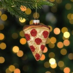 Northlight 3.25 In. Beige Red And Brown Pepperoni Pizza Slice Glass Christmas Ornament 9 Northlight 3.25 In. Beige Red And Brown Pepperoni Pizza Slice Glass Christmas Ornament -Northlight Shop northlight single christmas ornaments 34294721 31 1000