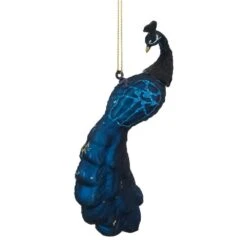 Northlight 6.25 In. Blue And Turquoise Glass Peacock Christmas Ornament -Northlight Shop northlight single christmas ornaments 34294727 4f 1000