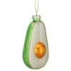 Northlight 3.5 In. Green And White Avocado Glass Christmas Ornament -Northlight Shop northlight single christmas ornaments 34294739 64 1000