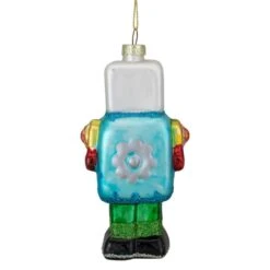Northlight 4.75 In. Multi-Colored Glass Robot Christmas Ornament 8 Northlight 4.75 In. Multi-Colored Glass Robot Christmas Ornament -Northlight Shop northlight single christmas ornaments 34294752 1f 1000