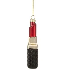 Northlight 4.5 In. Red Lipstick Glass Christmas Ornament -Northlight Shop northlight single christmas ornaments 34294753 4f 1000