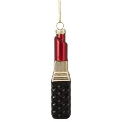 Northlight 4.5 In. Red Lipstick Glass Christmas Ornament