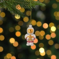 Northlight 3.5 In. White And Gold Glass Astronaut Christmas Ornament 9 Northlight 3.5 In. White And Gold Glass Astronaut Christmas Ornament -Northlight Shop northlight single christmas ornaments 34294763 31 1000