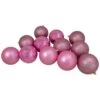 Northlight 4 In. Bubblegum Pink Shatterproof 4-Finish Christmas Ball Ornaments (12-Count) -Northlight Shop northlight single christmas ornaments 34727908 64 1000