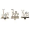 Northlight Peace Joy And Noel Metal Christmas Stocking Holders-6.5in.-Set Of 3 12 Northlight Peace Joy And Noel Metal Christmas Stocking Holders-6.5in.-Set Of 3 -Northlight Shop northlight stocking holders 35697019 64 1000