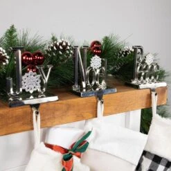 Northlight Peace Joy And Noel Metal Christmas Stocking Holders-6.5in.-Set Of 3 13 Northlight Peace Joy And Noel Metal Christmas Stocking Holders-6.5in.-Set Of 3 -Northlight Shop northlight stocking holders 35697019 fa 1000