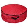 Northlight 36 In. Artificial D Red Quilted 2 In 1 Zip Up Christmas Garland And Wreath Storage Bag -Northlight Shop northlight wreath storage 34851021 64 1000