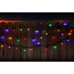 200 Light 8 Mm Mini Globe Multi Color LED Lights With Wireless Smart Control -Northlight Shop novolink christmas string lights sl 200 8 ble mc 31 1000