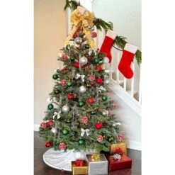 7.5 Ft. Freshly Cut Noble Fir Live Christmas Tree (Real, Natural, Oregon-Grown) -Northlight Shop online orchards real christmas trees chnf075 c3 1000