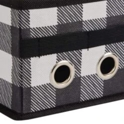 Buffalo Plaid Gift Wrapping And Ribbon Storage Organizer Box In Black And White -Northlight Shop organize it all wrapping paper storage 9032 bp 1f 1000