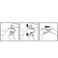 3 In. Steel Black MantleClip Stocking Holder With Chalkboard Icons (4-Pack) -Northlight Shop original mantleclip stocking holders bc10480 4f 1000