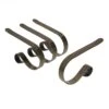 2.5 In. Metal Antique Brass Embossed Holly Stocking Holder (4-Pack) -Northlight Shop original mantleclip stocking holders mc0421 64 1000