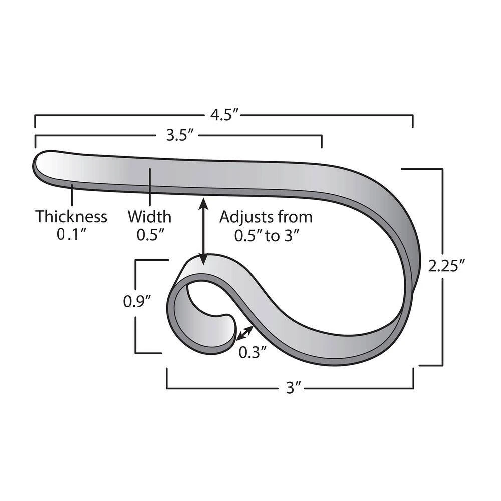 3 In. Pewter Embossed Holly Stocking Holder (4-Pack) 5 3 In. Pewter Embossed Holly Stocking Holder (4-Pack) - Image 5