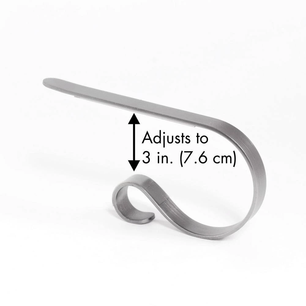 2.5 In. Steel Gold Glitter MantleClip Stocking Holder (4-Pack) 2 2.5 In. Steel Gold Glitter MantleClip Stocking Holder (4-Pack) - Image 2