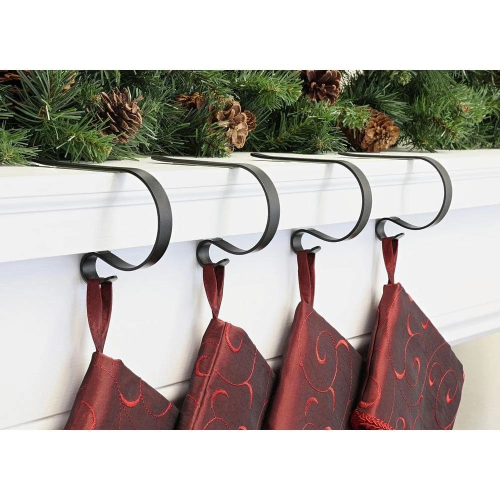 2.5 In. Steel Matte Black MantleClip Stocking Holder (4-Pack) 7 2.5 In. Steel Matte Black MantleClip Stocking Holder (4-Pack) - Image 7
