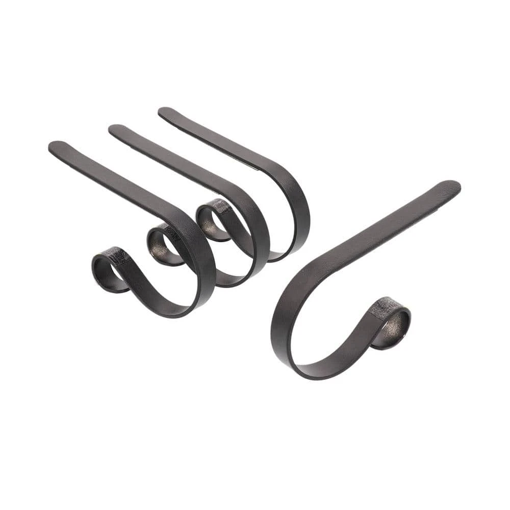2.5 In. Steel Matte Black MantleClip Stocking Holder (4-Pack) 1 2.5 In. Steel Matte Black MantleClip Stocking Holder (4-Pack)