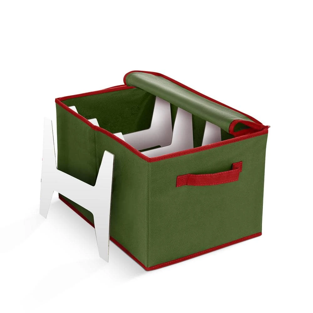 10 In. Green Non-Woven Christmas Light Storage Box (800 Light Bulbs) 1 10 In. Green Non-Woven Christmas Light Storage Box (800 Light Bulbs)