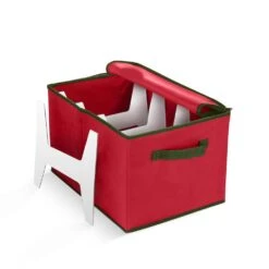 10 In. Red Non-Woven Christmas Light Storage Box (800 Light Bulbs)