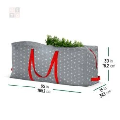 Gray Waterproof Artificial Tree Storage Bag For Trees Up To 9 Ft. Tall -Northlight Shop osto christmas tree storage osd 103 sl h 1f 1000