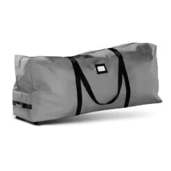Gray Rolling Artificial Tree Storage Bag For Trees Up To 7.5 Ft. Tall