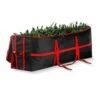 Black Waterproof Artificial Tree Storage Bag For Trees Up To 7.5 Ft. Tall -Northlight Shop osto christmas tree storage osd 123 blk h 64 1000
