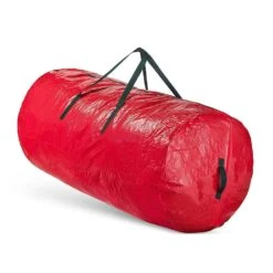 Red Waterproof Artificial Tree Storage Bag For Trees Up To 7.5 Ft. Tall