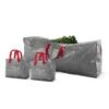 Gray Waterproof Artificial Tree Storage Bag For Trees Up To 9 Ft. Tall Plus 2 Garland Bags(3-Pack) -Northlight Shop osto christmas tree storage osp 147 gray h 64 1000