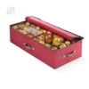 26 In. Red Non-woven Ornament Storage Box (64-Ornaments) -Northlight Shop osto decoration storage osp 116 rd h 64 1000