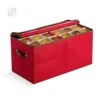 24 In. Red Non-woven Ornament Storage Box (54-Ornaments) 16 24 In. Red Non-woven Ornament Storage Box (54-Ornaments) -Northlight Shop osto decoration storage osp 118 rd h 64 1000