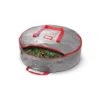 24 In. Gray Water Resistant Christmas Wreath Storage Bag Holder, Artificial Wreaths Plastic Storage Protection -Northlight Shop osto wreath storage osp 104 gray h 64 1000